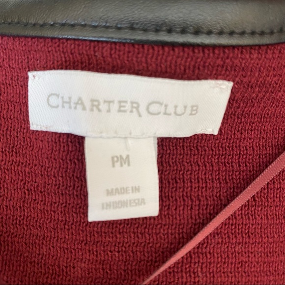 NWT Charter Club Milano Women's Block Cardigan , size Petite M - Picture 9 of 14